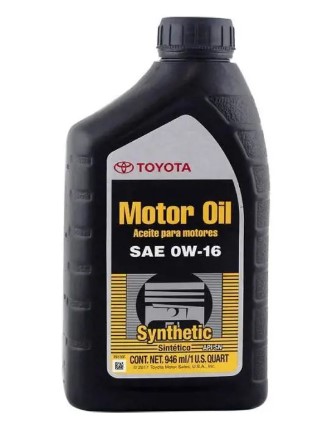 Масло моторное toyota 0w-16 sn, 0,946л